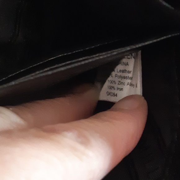 Karen Millen Black Leather Zip Around Wallet - Picture 6 of 8